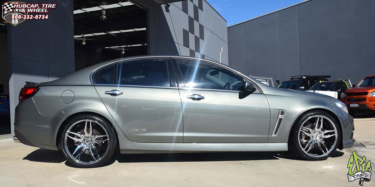 vehicle gallery/holden commodore dub attack 5 s210 20X9  Chrome wheels and rims