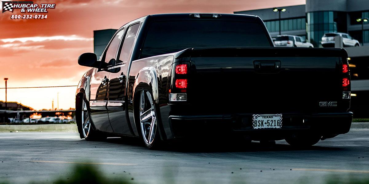 vehicle gallery/gmc sierra dub baller s115 28X10  Chrome wheels and rims