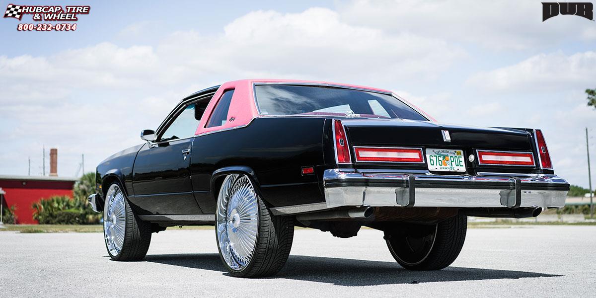 vehicle gallery/oldsmobile delta 88 dub s777 bellagio 28X10  Chrome wheels and rims