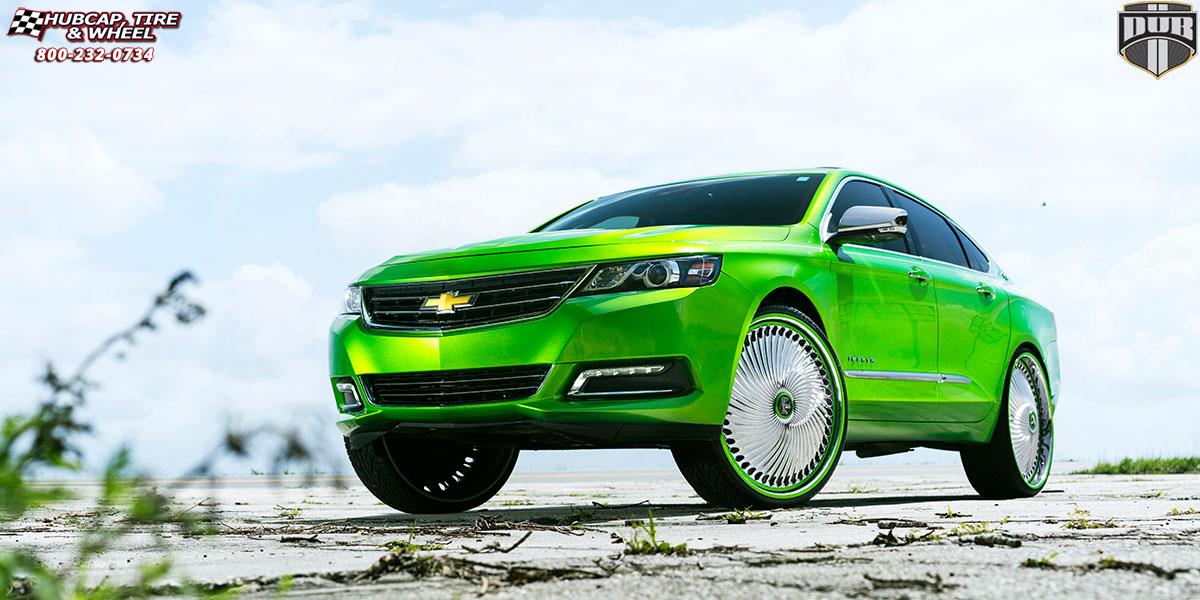 vehicle gallery/chevrolet impala dub s713 diragio 26X9  Chrome wheels and rims