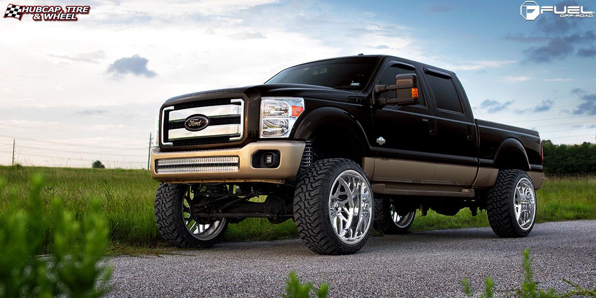 vehicle gallery/ford f 250 fuel forged ff29 26X14  Polished wheels and rims