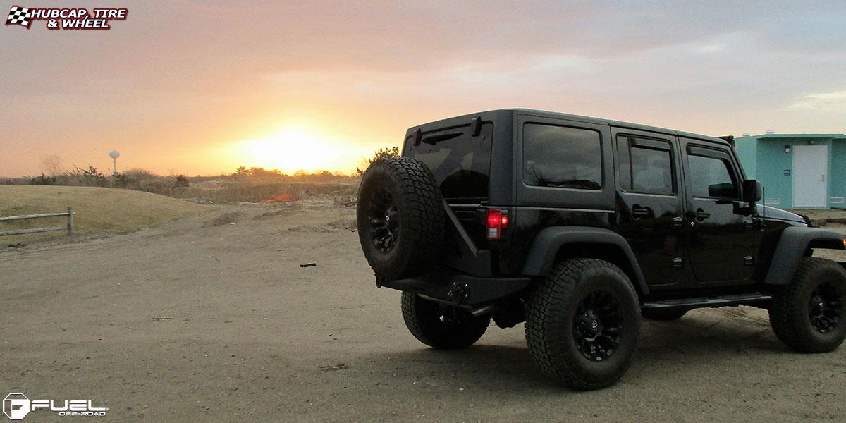 vehicle gallery/jeep wrangler fuel vapor d560 17X9  Matte Black wheels and rims