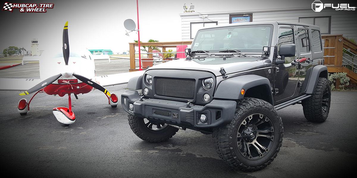 vehicle gallery/jeep wrangler fuel vapor d569 20X10  Black & Machined with Dark Tint wheels and rims