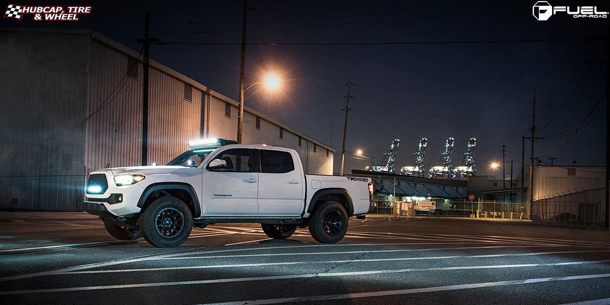 vehicle gallery/toyota tacoma fuel vector d579 18X9  Matte Black wheels and rims