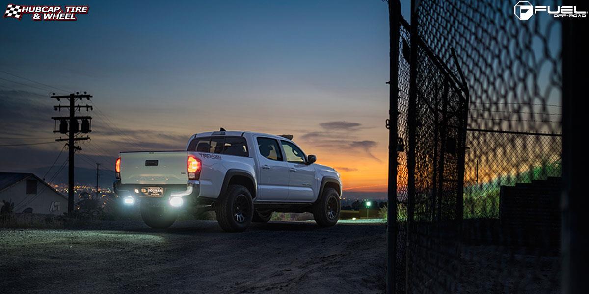 vehicle gallery/toyota tacoma fuel vector d579 18X9  Matte Black wheels and rims