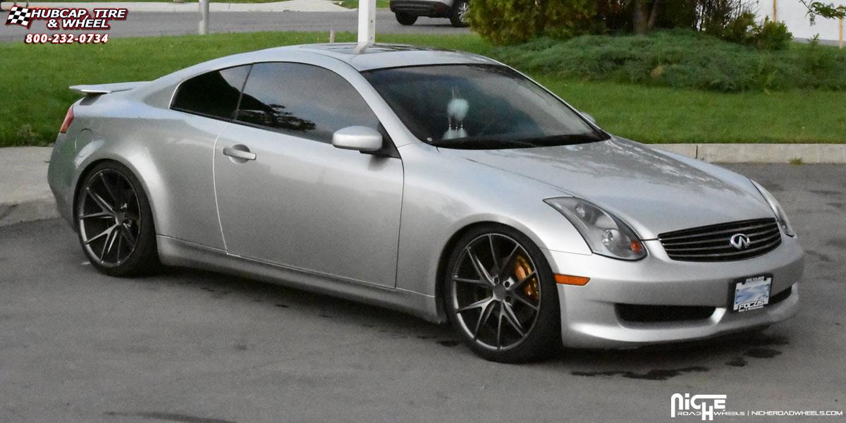 vehicle gallery/infiniti g35 niche misano m116 20x9  Anthracite wheels and rims