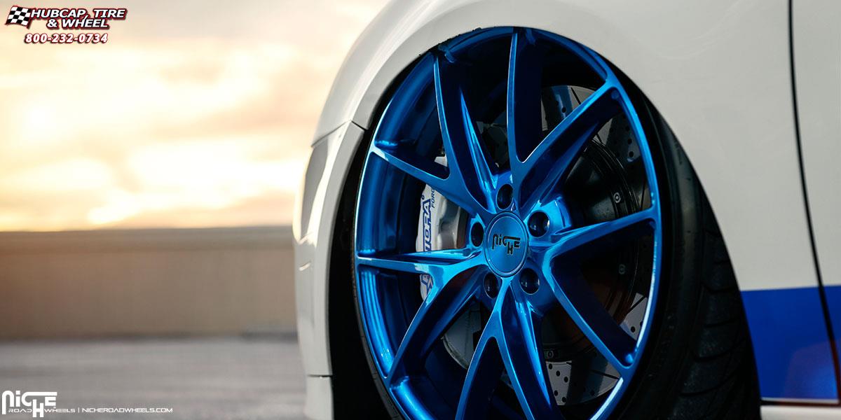 vehicle gallery/volkswagen gti niche misano m117 19x85  Peek A Blue wheels and rims