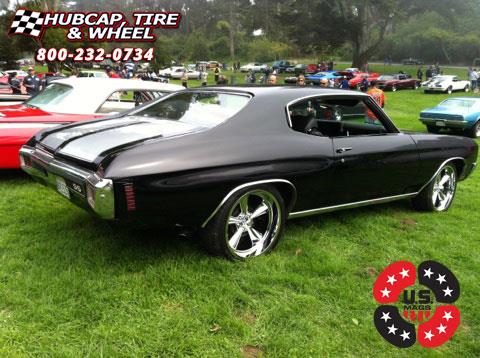 vehicle gallery/chevrolet chevelle us mags standard u106 20X8  Chrome wheels and rims