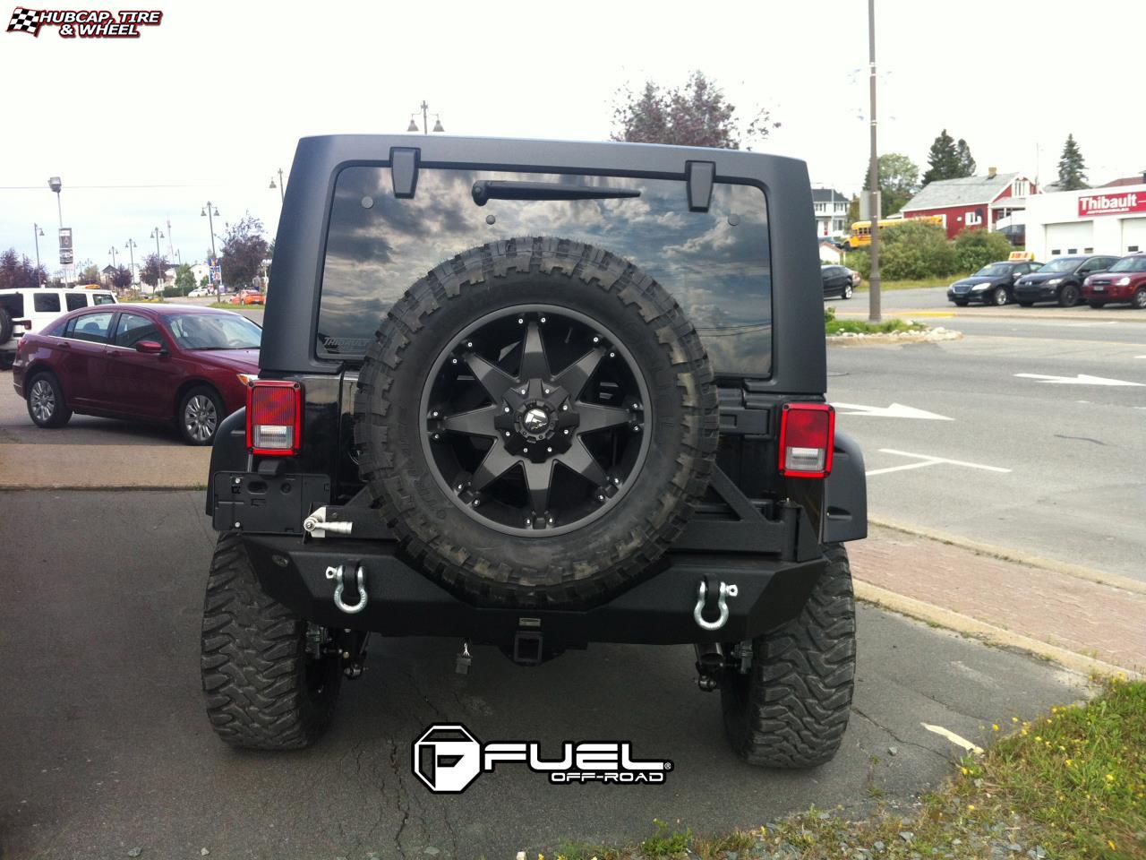 vehicle gallery/jeep wrangler fuel octane d509 0X0  Matte Black wheels and rims