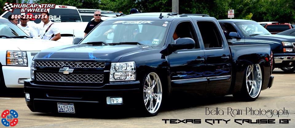 vehicle gallery/chevrolet silverado 1500 us mags cartel 6 u454 24X9  Polished wheels and rims