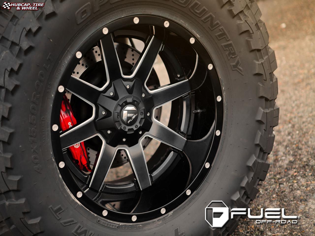 vehicle gallery/hummer h3 fuel maverick d262 20X12  Black & Milled wheels and rims