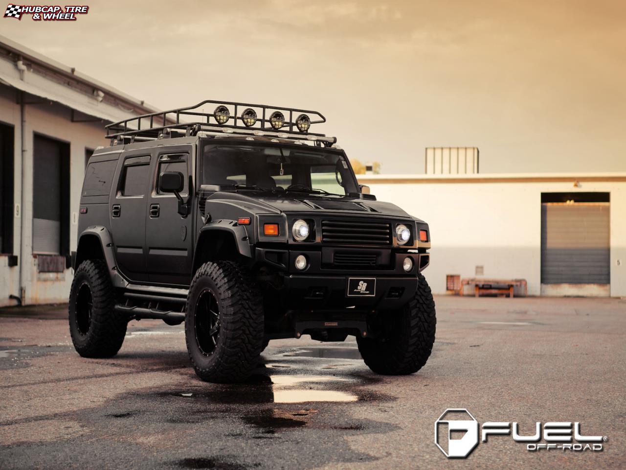 vehicle gallery/hummer h3 fuel maverick d262 20X12  Black & Milled wheels and rims