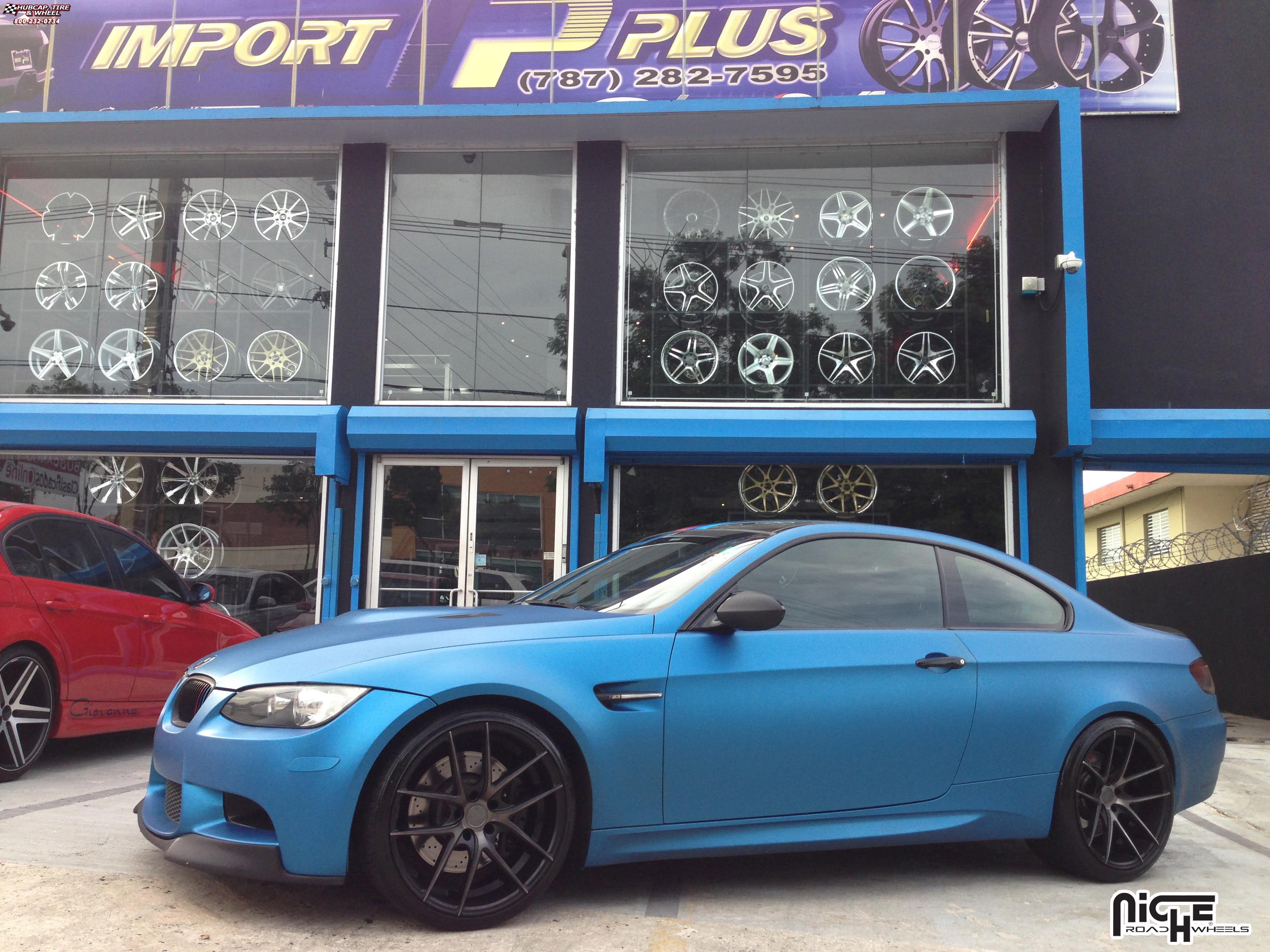 vehicle gallery/bmw m3 niche targa m130  Black & Machined with Dark Tint wheels and rims