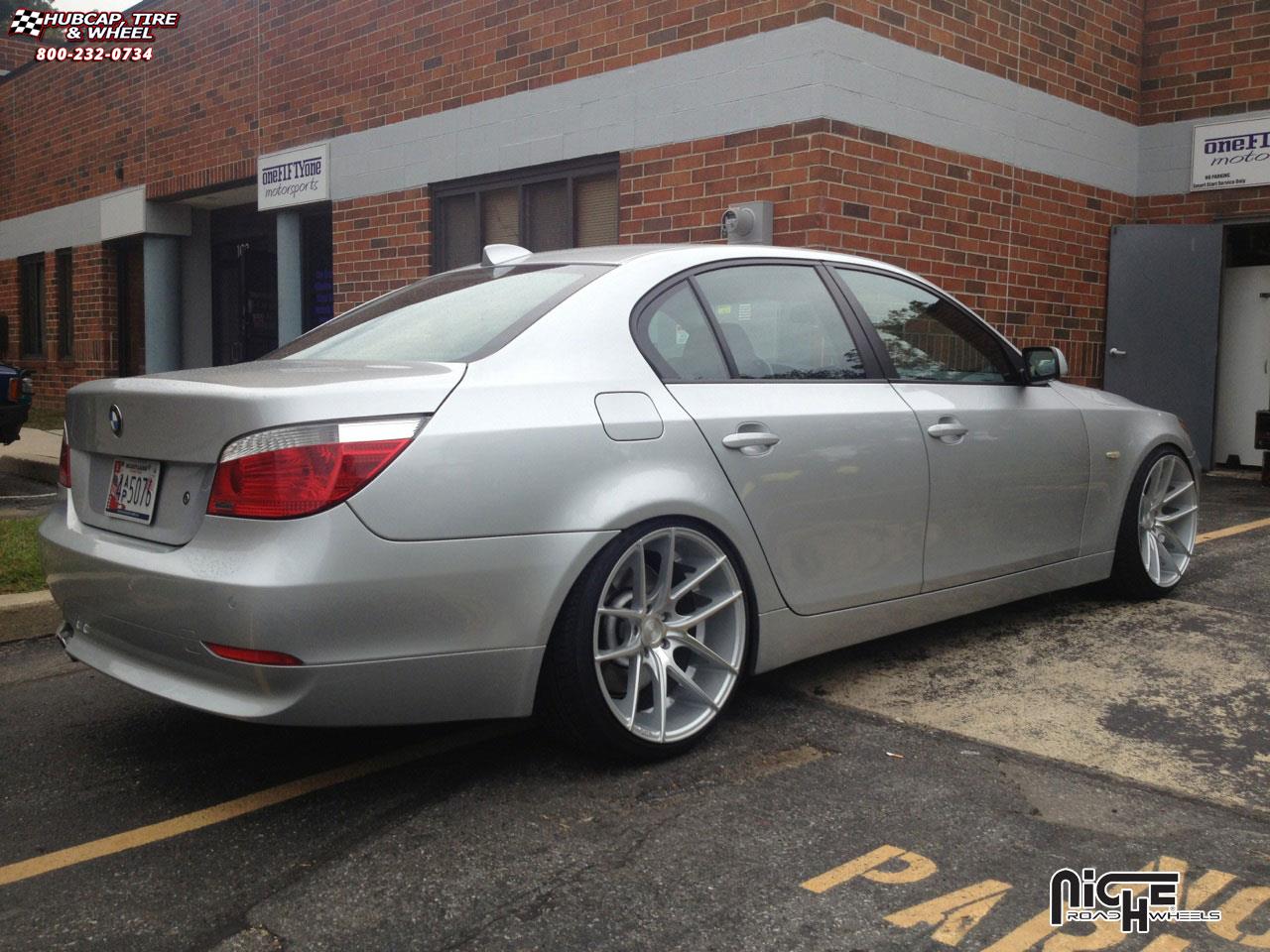 vehicle gallery/bmw 540i niche targa m131  Silver & Machined wheels and rims