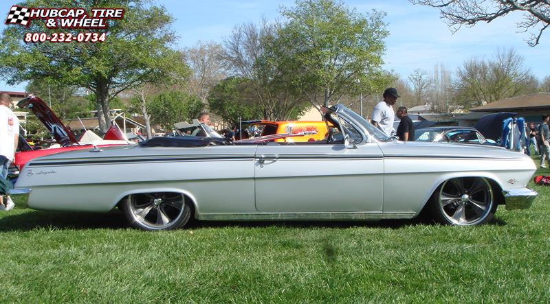 vehicle gallery/1962 chevrolet impala foose nitrous se f300  Chrome wheels and rims