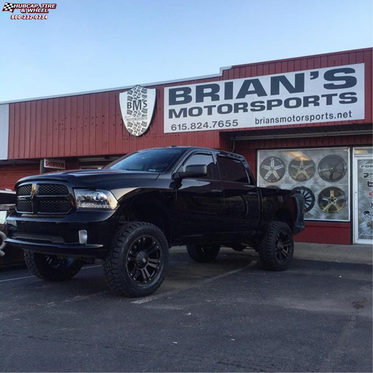 vehicle gallery/ram 1500 xd series xd778 monster x  Matte Black wheels and rims