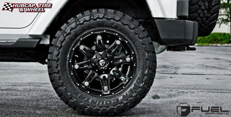 vehicle gallery/jeep wrangler fuel hostage d531 20X10  Matte Black wheels and rims