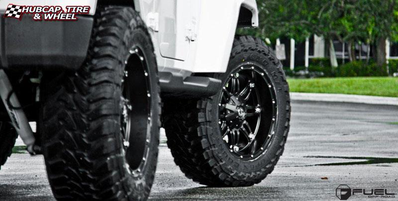 vehicle gallery/jeep wrangler fuel hostage d531 20X10  Matte Black wheels and rims