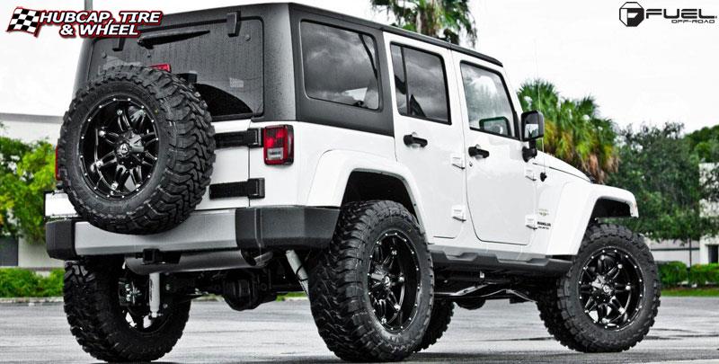 vehicle gallery/jeep wrangler fuel hostage d531 20X10  Matte Black wheels and rims