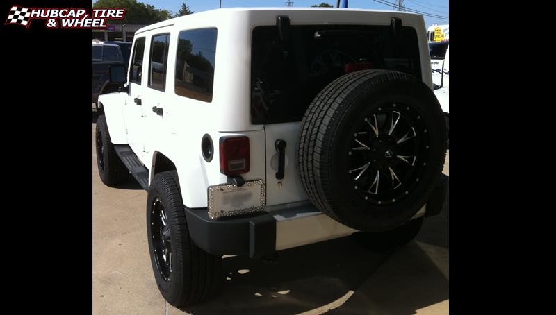 vehicle gallery/jeep wrangler fuel throttle d513 0X0  Matte Black & Milled wheels and rims