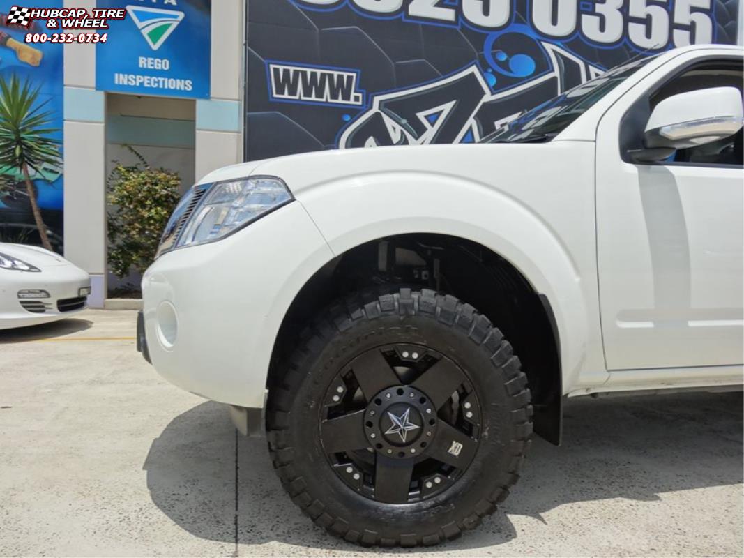 vehicle gallery/toyota hilux xd series xd775 rockstar x  Matte Black wheels and rims