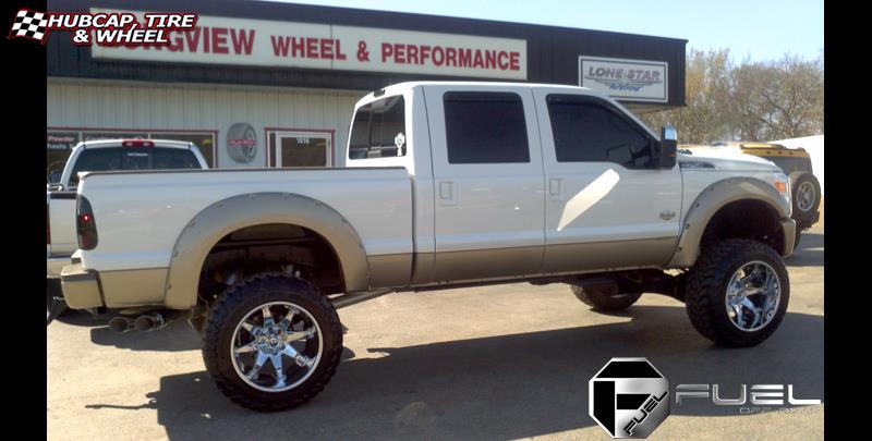 vehicle gallery/ford f 250 fuel octane d508 0X0  Chrome wheels and rims