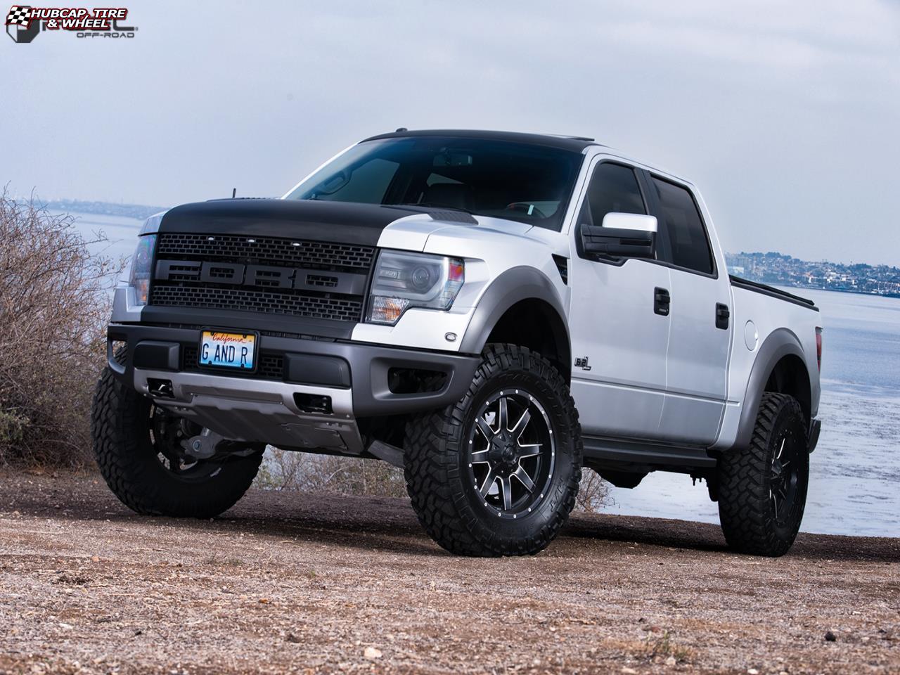 vehicle gallery/ford f 150 fuel maverick d538 20X9  Black & Milled wheels and rims