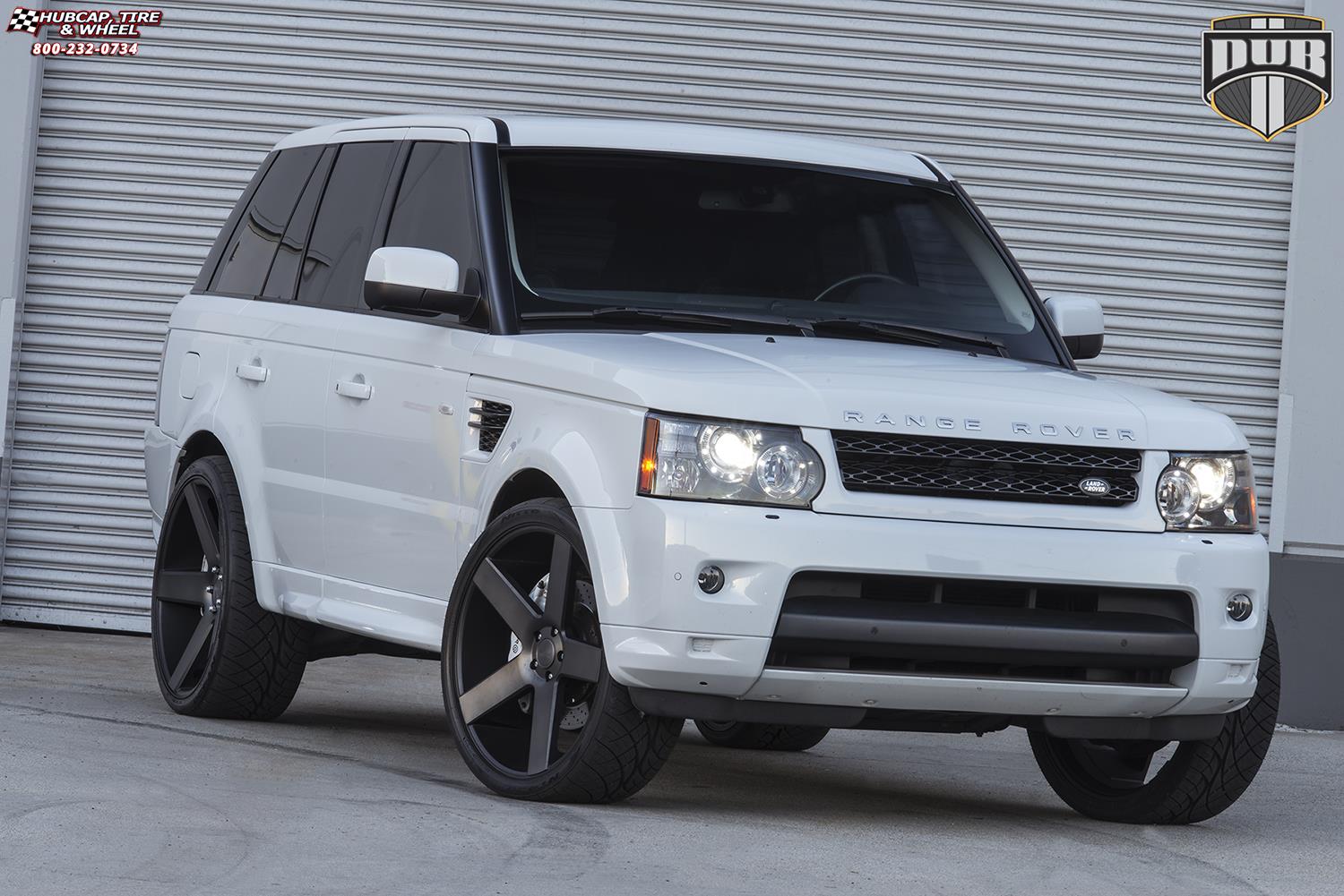 vehicle gallery/land rover range rover sport dub baller s116 24X9  Black & Machined with Dark Tint wheels and rims