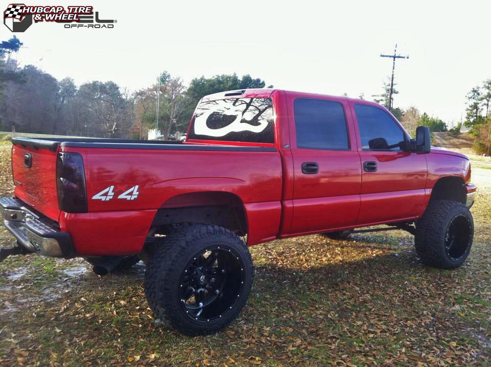 vehicle gallery/chevrolet silverado fuel hostage d531 22X14  Matte Black wheels and rims