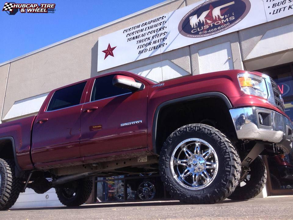 vehicle gallery/gmc sierra fuel hostage d530 20X10  Chrome wheels and rims