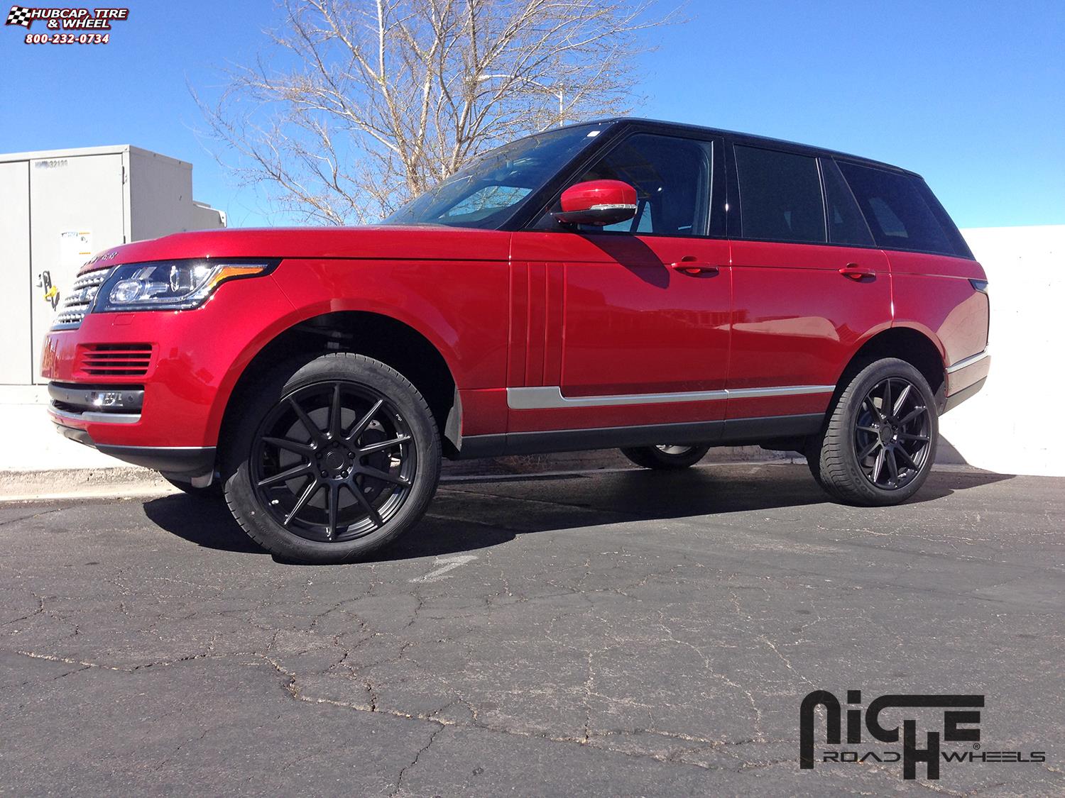 vehicle gallery/land rover range rover niche essen m147 21x9  Matte Black wheels and rims