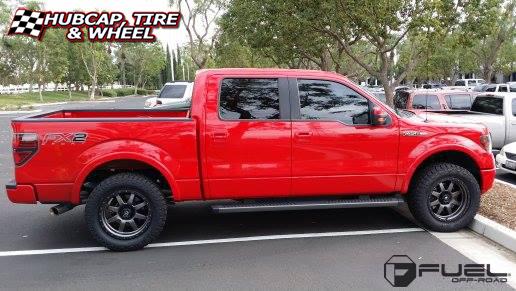 vehicle gallery/ford f 150 fuel trophy d552 20X9  Matte Anthracite w/ Black Ring wheels and rims