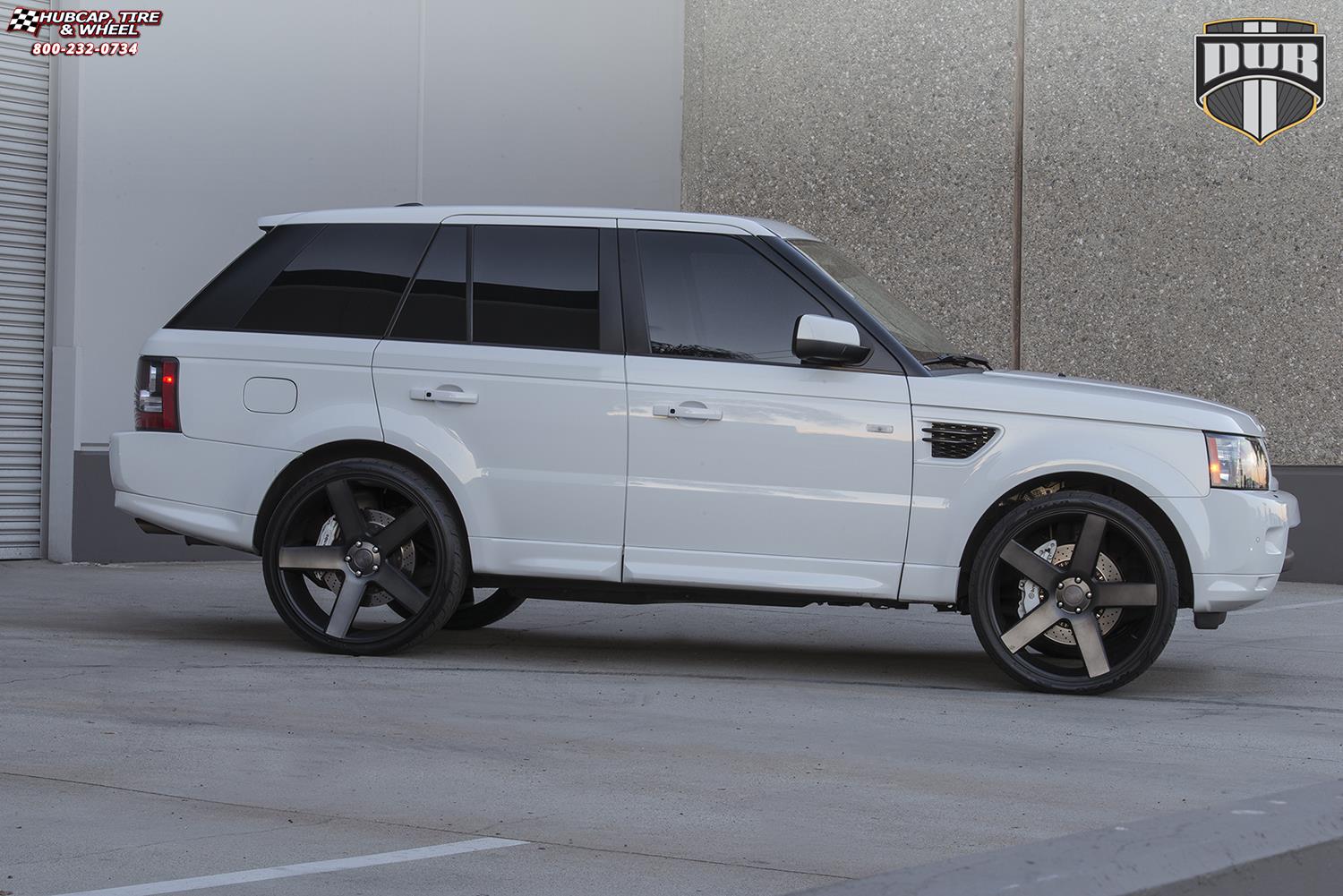 vehicle gallery/land rover range rover sport dub baller s116 24X9  Black & Machined with Dark Tint wheels and rims