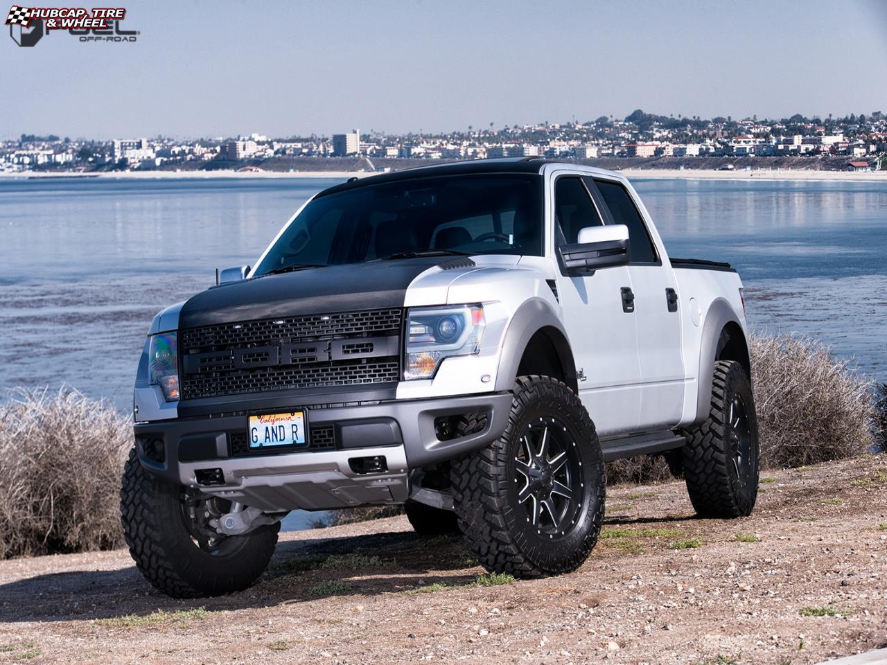 vehicle gallery/ford f 150 fuel maverick d538 20X9  Black & Milled wheels and rims