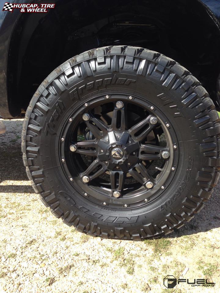 vehicle gallery/toyota tundra fuel hostage d531 20X10  Matte Black wheels and rims