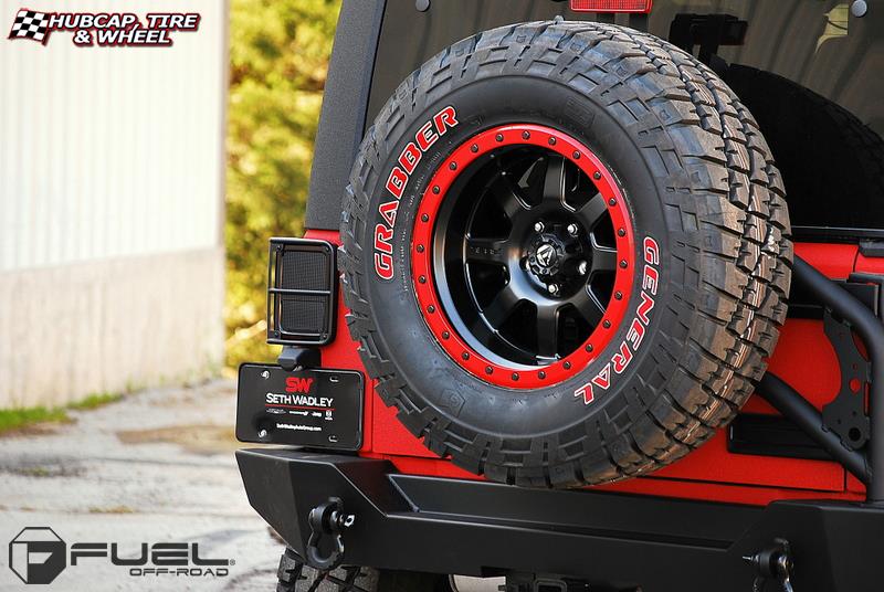 vehicle gallery/jeep wrangler fuel trophy d551 18X10 Matte Black w/ Anthracite Ring wheels and rims