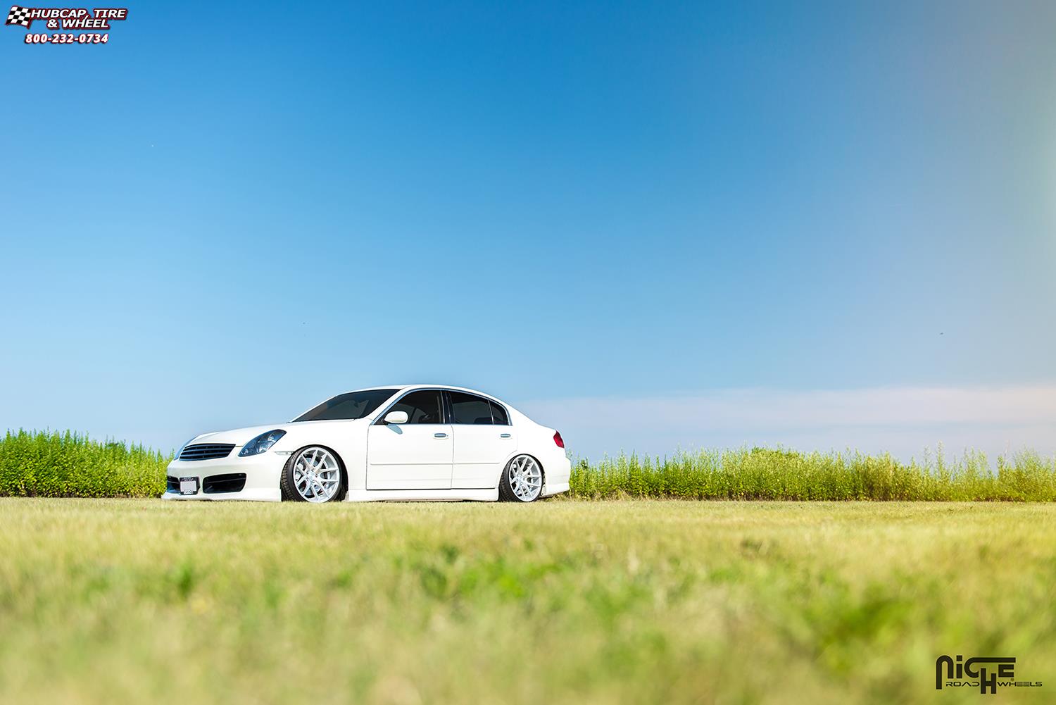 vehicle gallery/infiniti g35x niche targa m131 19x10 Silver & Machined wheels and rims