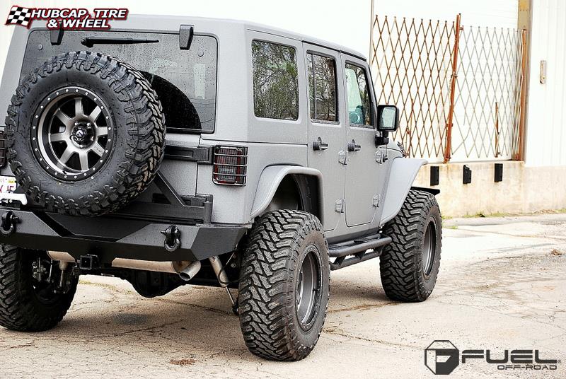 vehicle gallery/jeep wrangler fuel trophy d552 18X10  Matte Anthracite w/ Black Ring wheels and rims