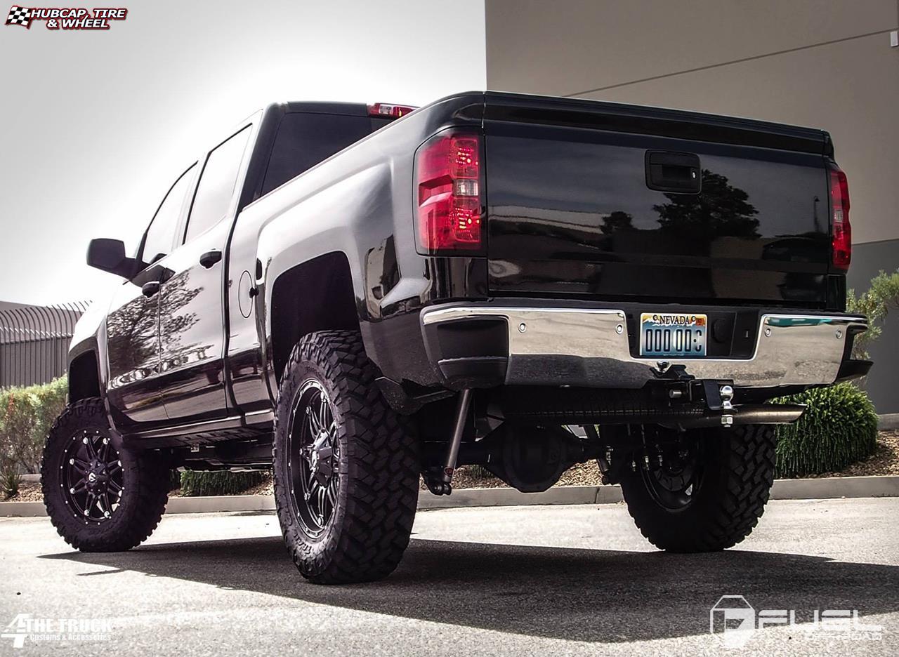 vehicle gallery/chevrolet silverado fuel hostage d531 0X0  Matte Black wheels and rims