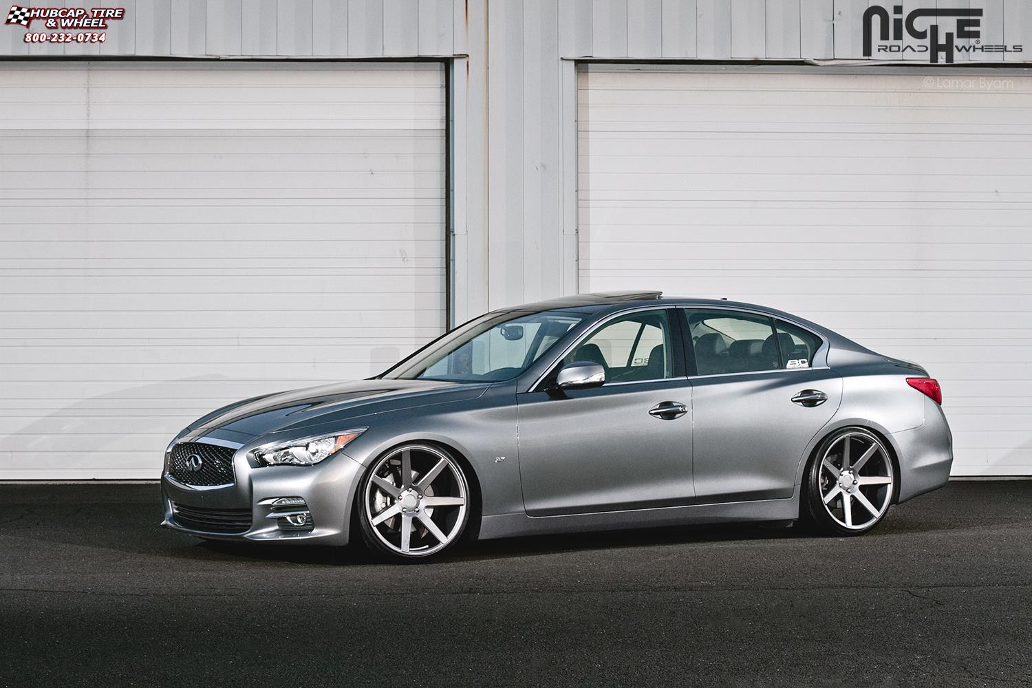 vehicle gallery/infiniti q50 niche verona m149 20x105  Anthracite wheels and rims