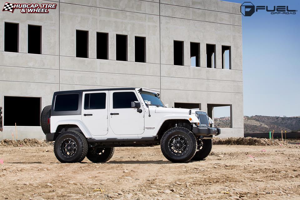 vehicle gallery/jeep wrangler fuel krank d517 18X9  Matte Black & Milled wheels and rims