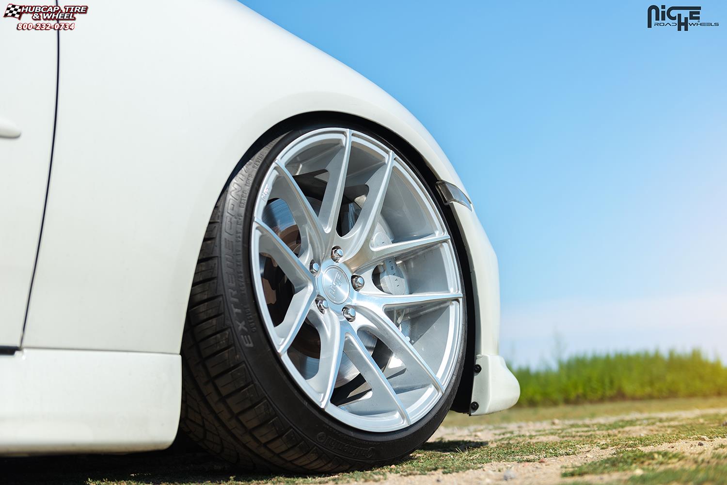 vehicle gallery/infiniti g35x niche targa m131 19x10 Silver & Machined wheels and rims