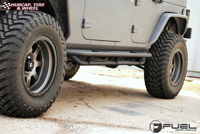 vehicle gallery/jeep wrangler fuel trophy d552 18X10  Matte Anthracite w/ Black Ring wheels and rims