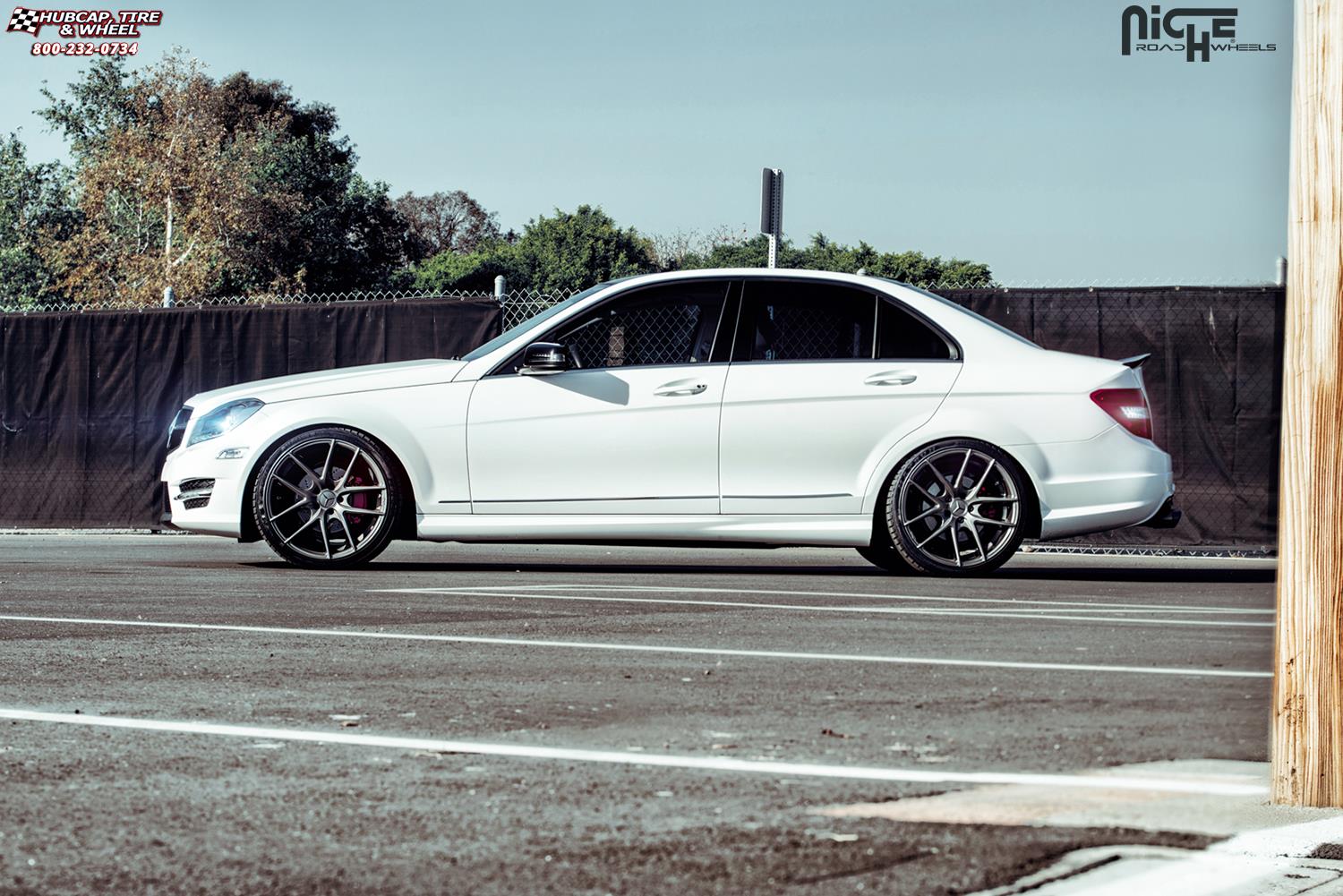 vehicle gallery/mercedes benz c250 niche targa m129 19x85  Anthracite wheels and rims