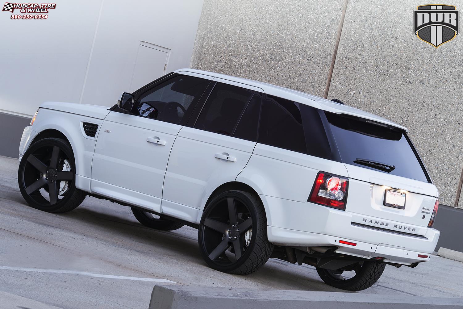 vehicle gallery/land rover range rover sport dub baller s116 24X9  Black & Machined with Dark Tint wheels and rims