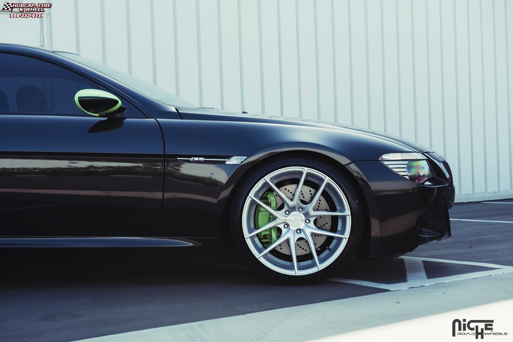 vehicle gallery/bmw m6 niche targa m131 20x10  Silver & Machined wheels and rims