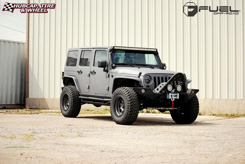 vehicle gallery/jeep wrangler fuel trophy d552 18X10  Matte Anthracite w/ Black Ring wheels and rims