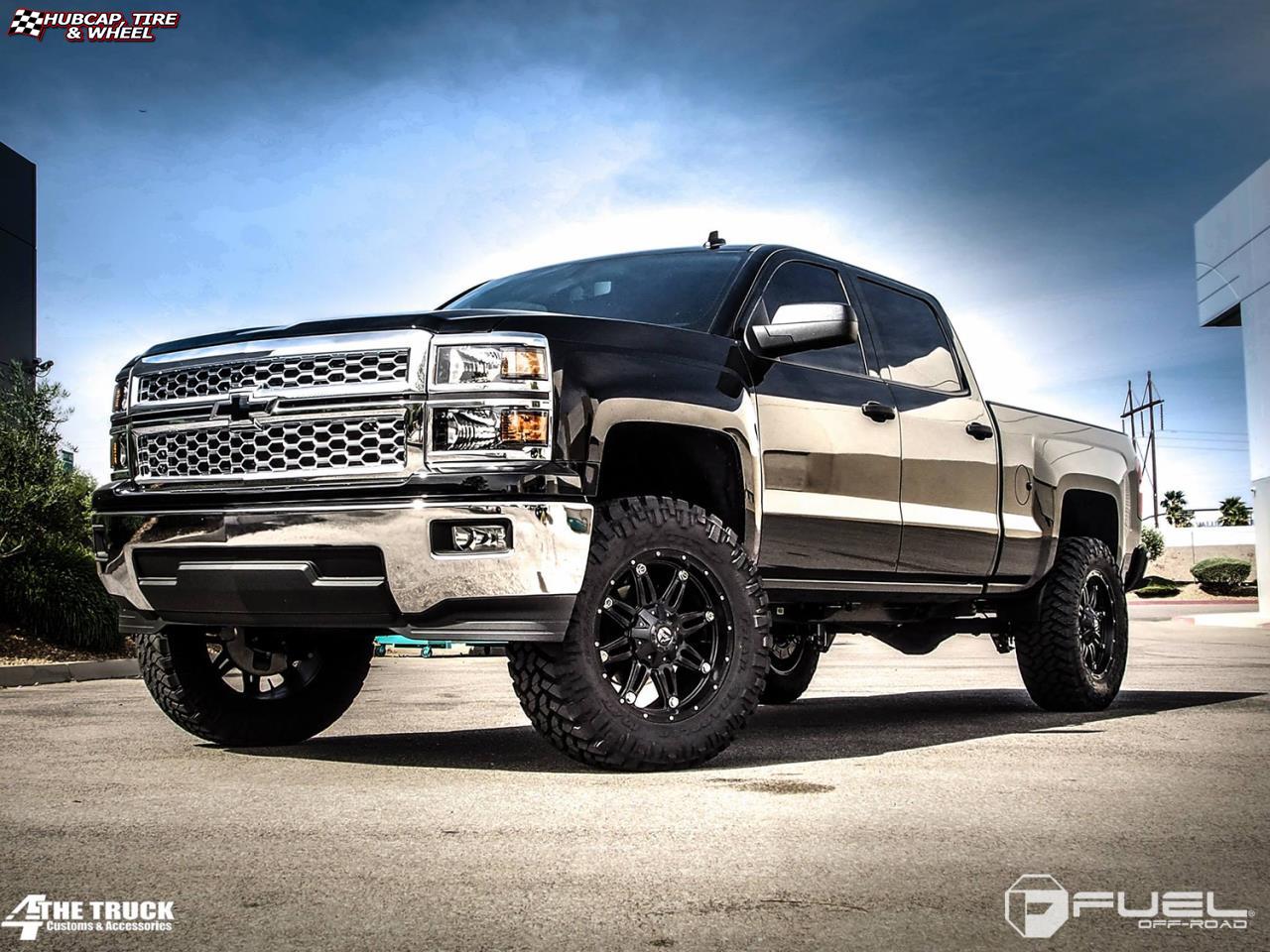 vehicle gallery/chevrolet silverado fuel hostage d531 0X0  Matte Black wheels and rims