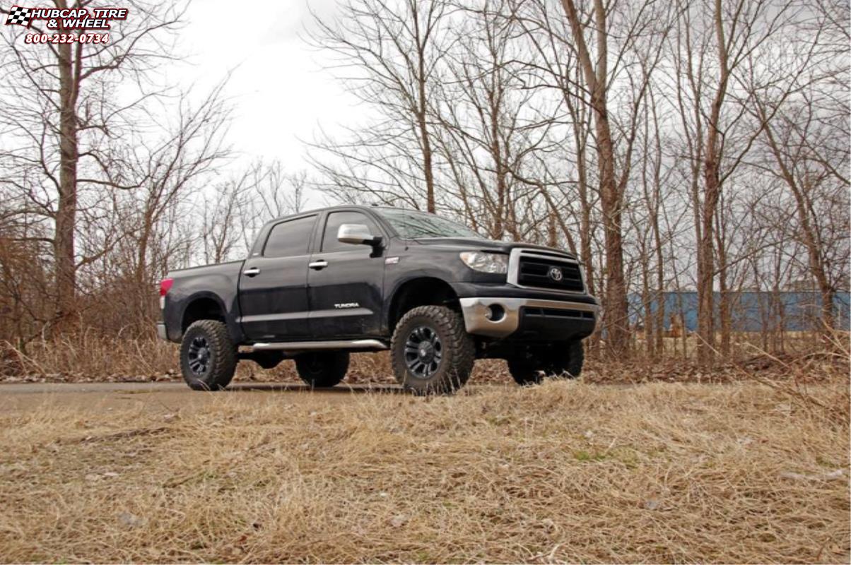 vehicle gallery/2012 toyota tundra xd series xd778 monster x  Matte Black wheels and rims