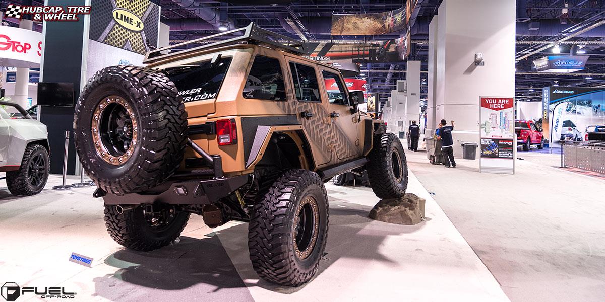 vehicle gallery/jeep wrangler fuel anza d557 20X10  Matte Black w/ Anthracite Ring wheels and rims